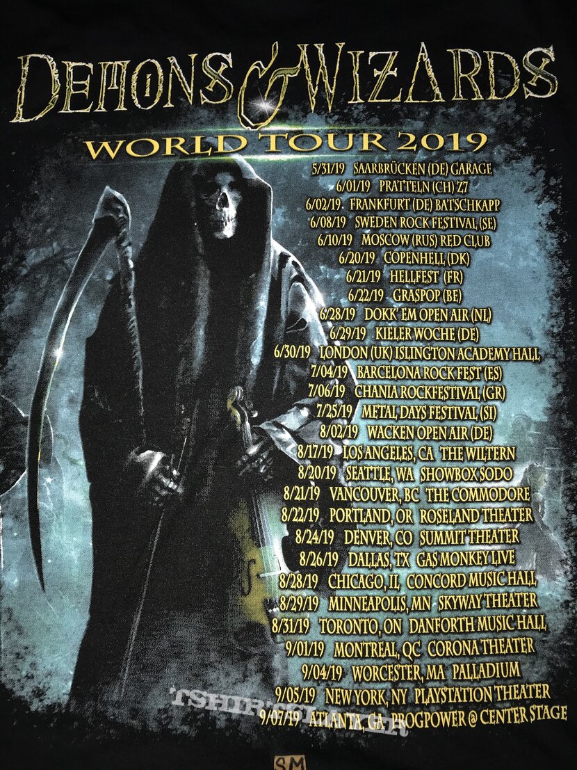 Demons &amp; Wizards tour shirt 