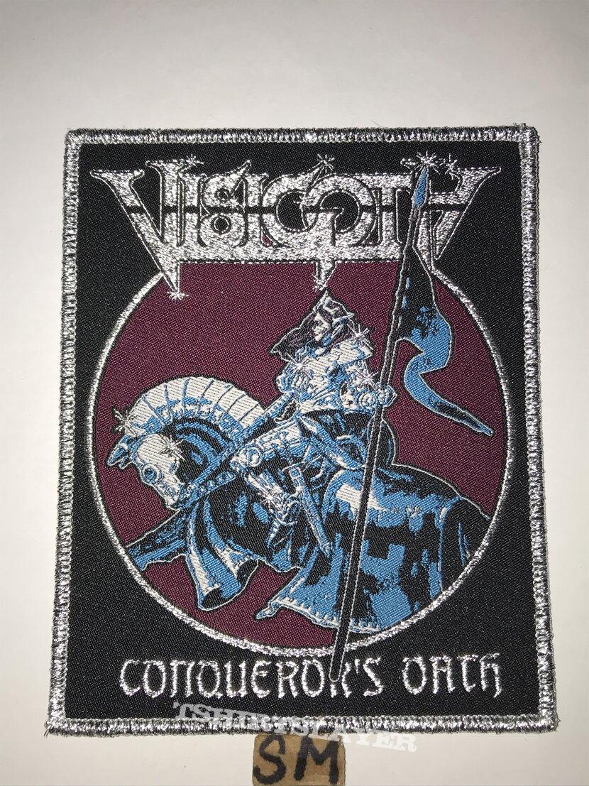 Visigoth Conqueror’s Oath patch silver glitter border 