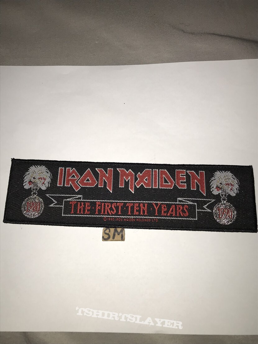 Iron Maiden First Ten Years strip patch 
