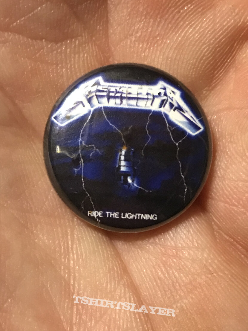 Metallica Ride The Lightning button 