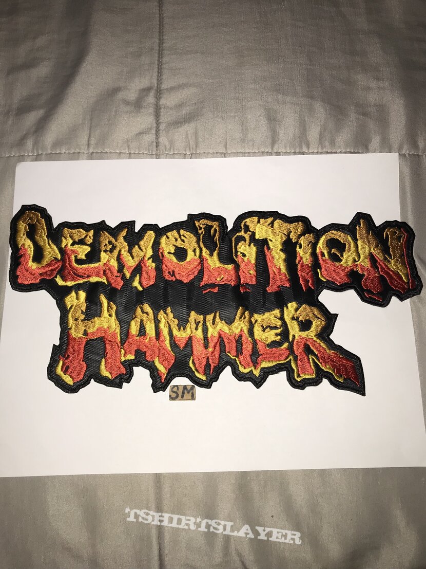 Demolition Hammer embroidered back shape 