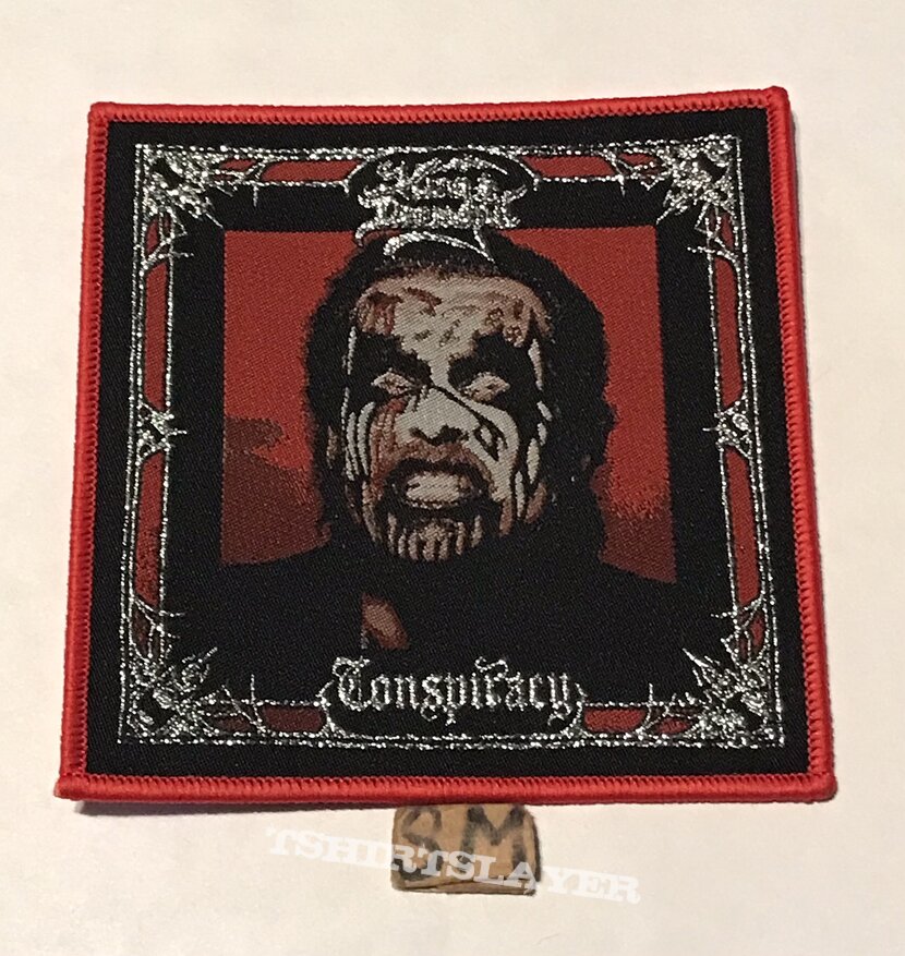 King Diamond Conspiracy patch red border 
