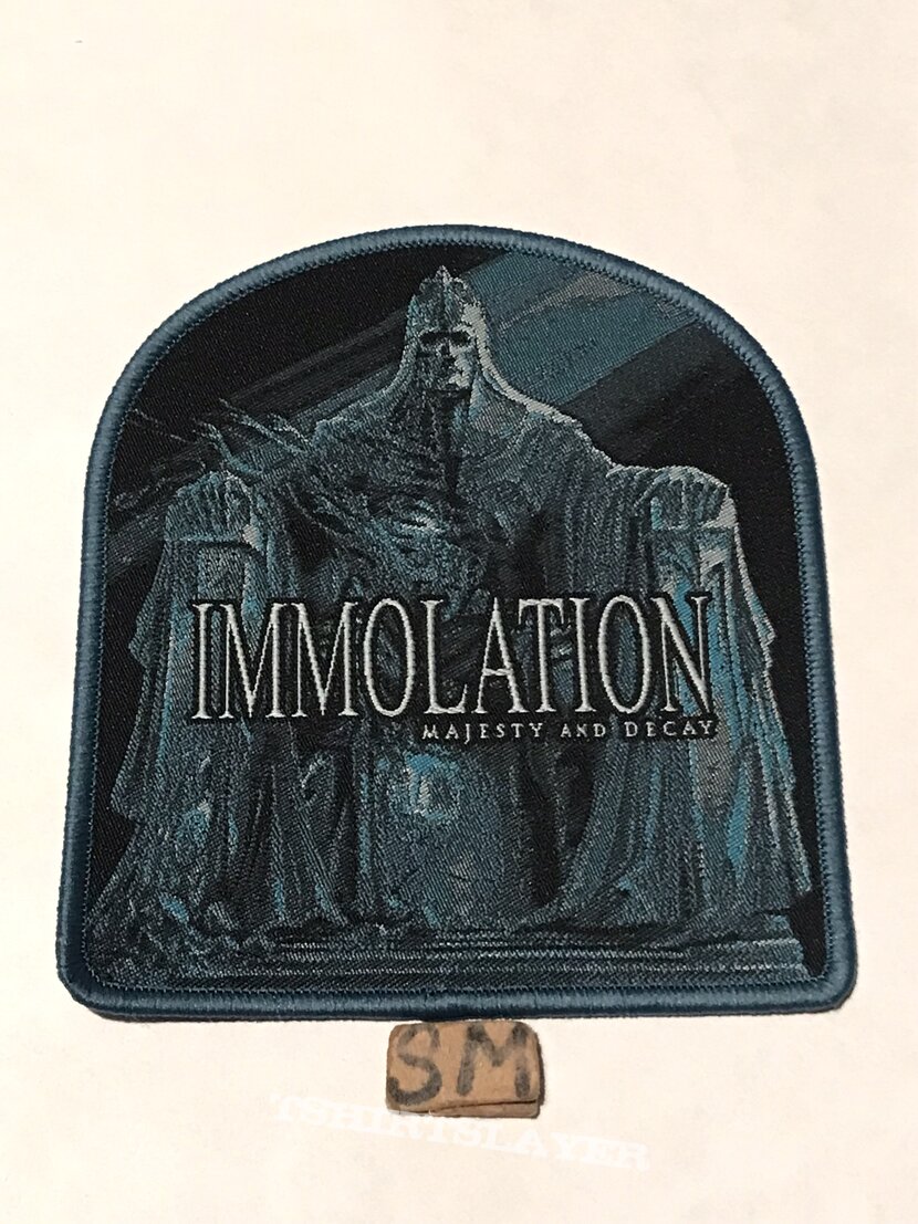 Immolation Majesty and Decay patch blue border 