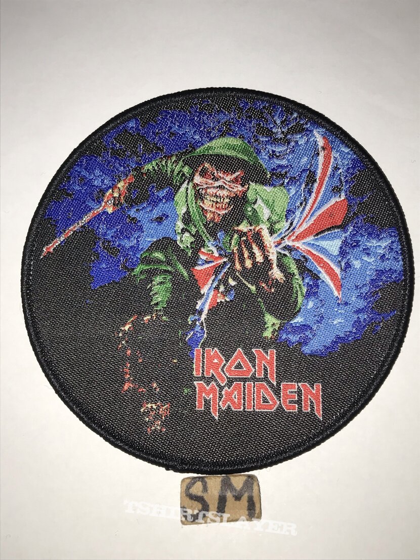 Iron Maiden These Colours Don’t Run circle patch 