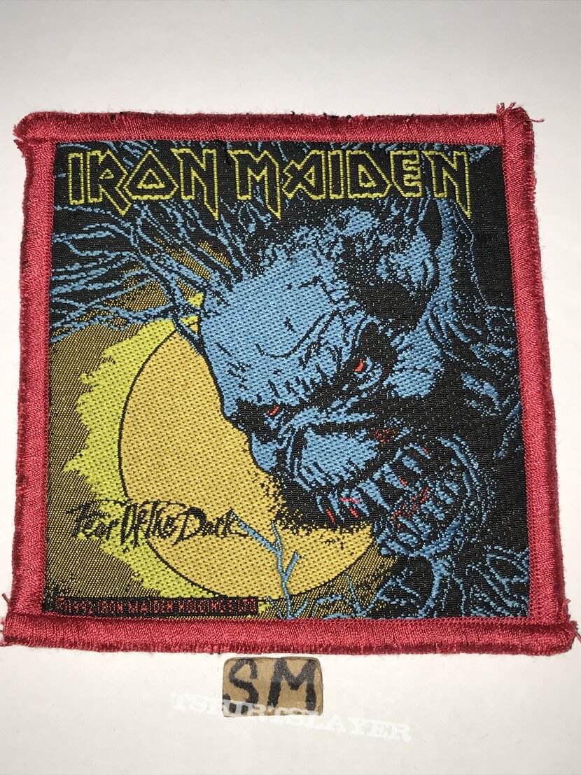 Iron Maiden Fear Of The Dark patch red border 
