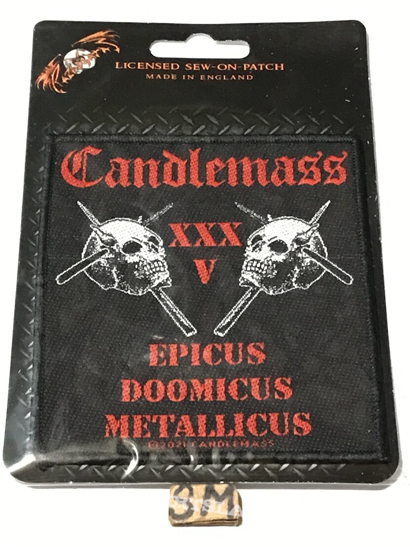 Candlemass Epicus Doomicus Metallicus 35 years patch 