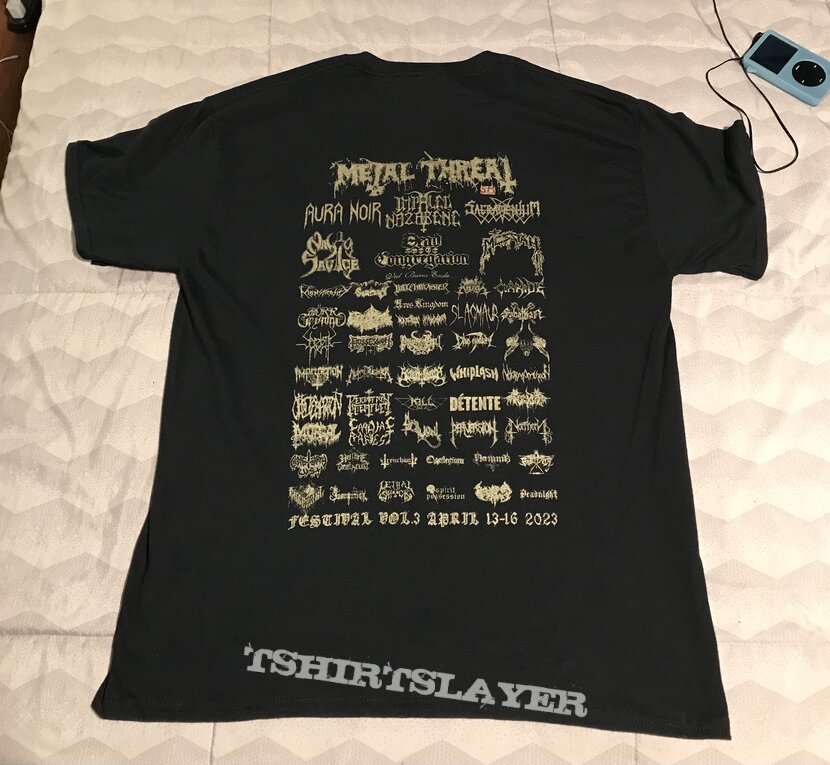 Whiplash Metal Threat Fest 3 shirt