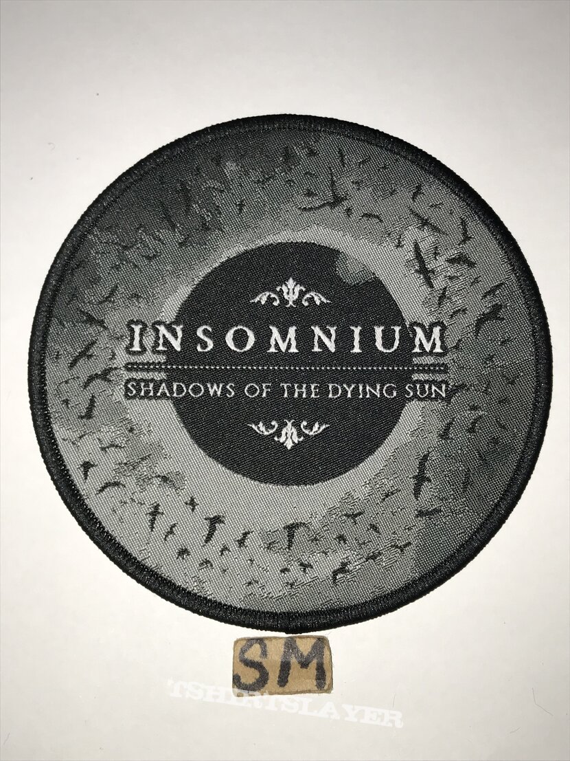 Insomnium Shadows Of The Dying Sun circle patch 