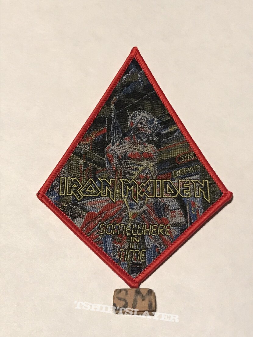 Iron Maiden Somewhere In Time patch red border