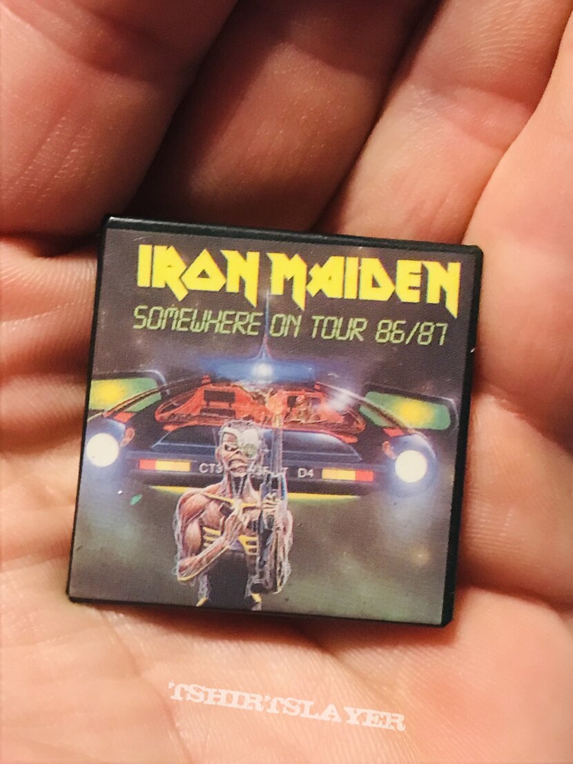 Iron Maiden Somewhere On Tour badge 