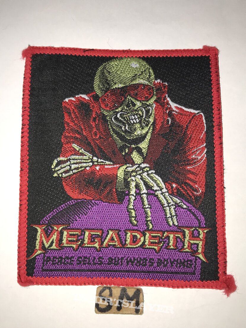 Megadeth Peace Sells patch red border 