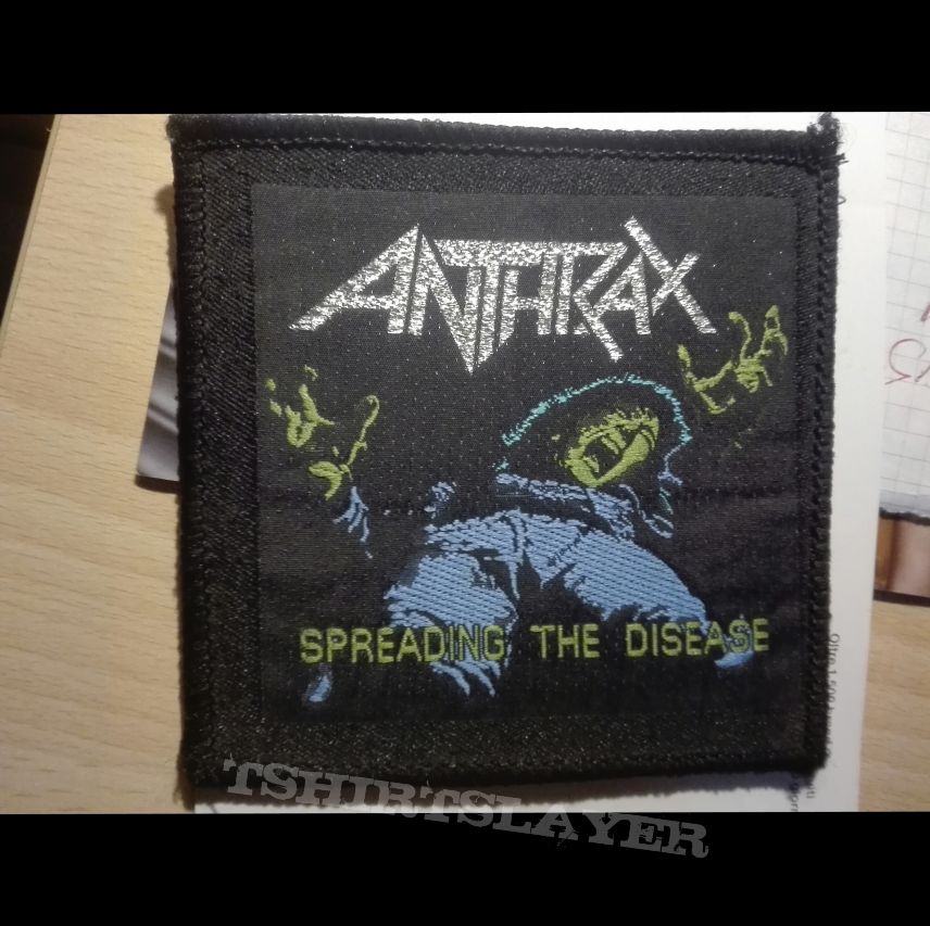 ANTHRAX Spreading the Disease vintage patch