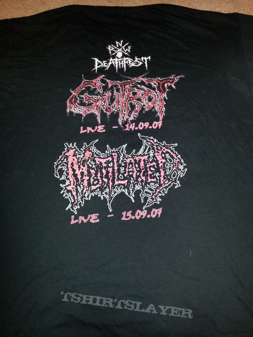 Gutrot / Mutilated NRW DeathFest 07 Tshirt