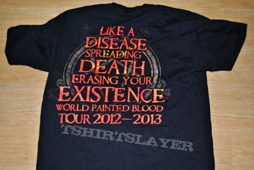 SLAYER World Painted Blood Tour Tshirt