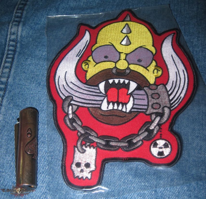 Motörhead Motorhead - Homer Simpson embroidered back patch