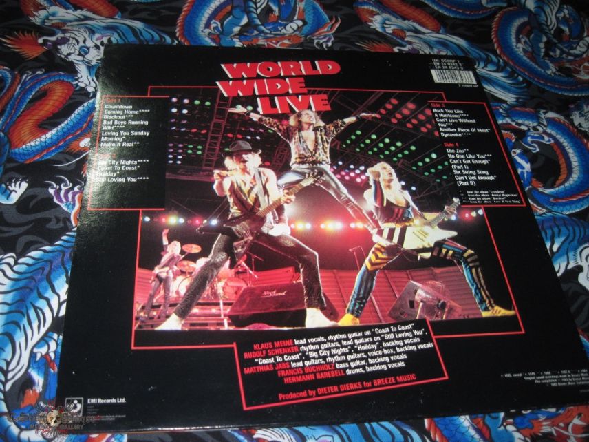 Scorpions - WORLD WIDE LIVE - double live lp 1985 Scorpions - WORLD WIDE LIVE - double live lp 1985