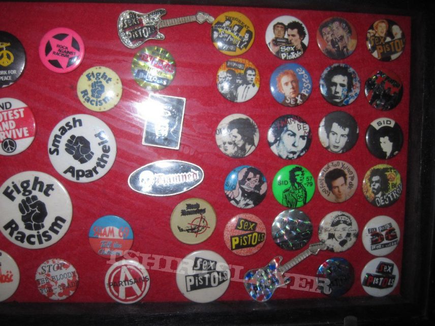 Sex Pistols 1980&#039;s Punk Rock pins and badges