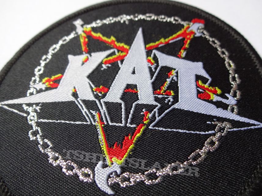 KAT Metal and Hell woven circular patch 