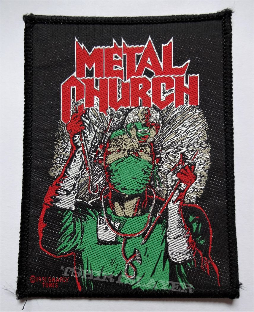 Metal Church &quot;Fake Healer&quot; 1991 vintage woven patch 