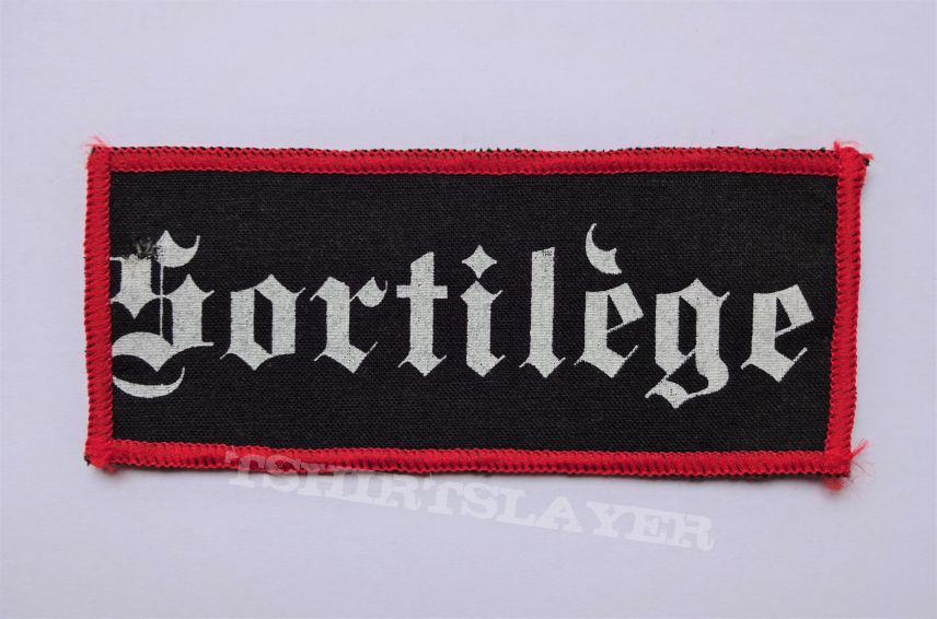 Sortilege Sortilège vintage printed logo stripe patch 