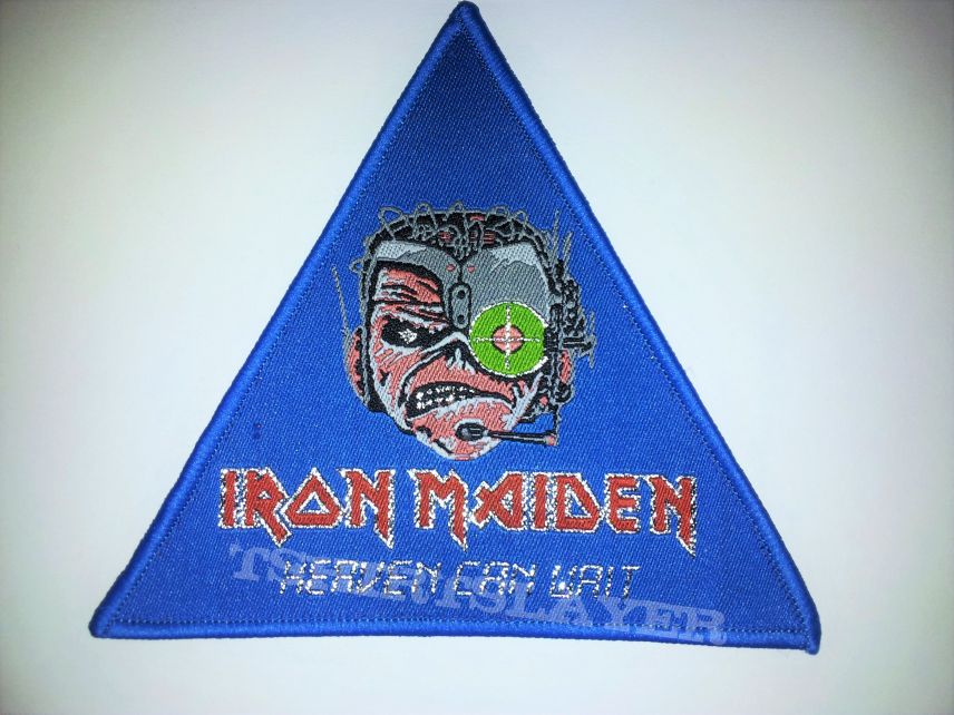 Iron Maiden Heaven Can Wait triangle patch 