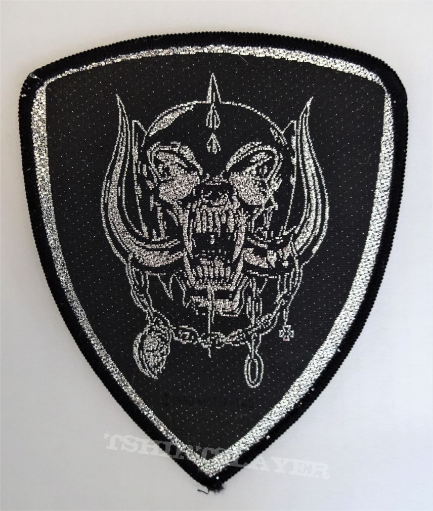 Motörhead Snaggletooth shield vintage woven patch 