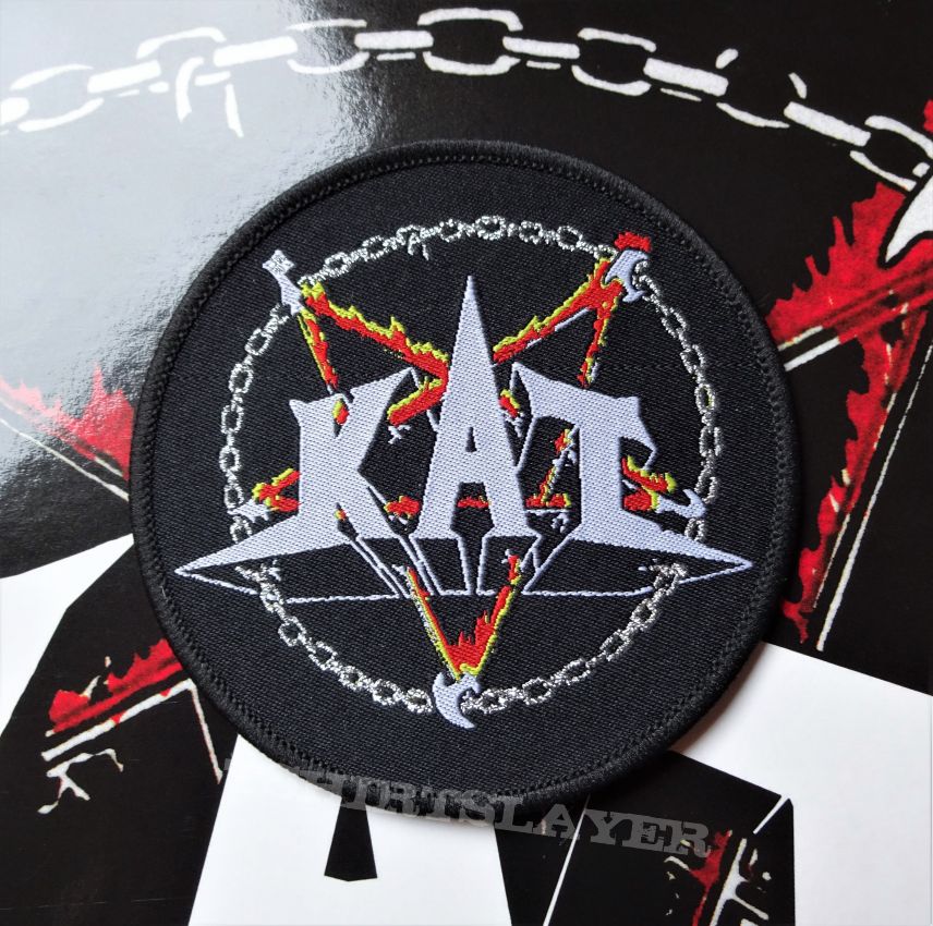 KAT Metal and Hell woven circular patch 