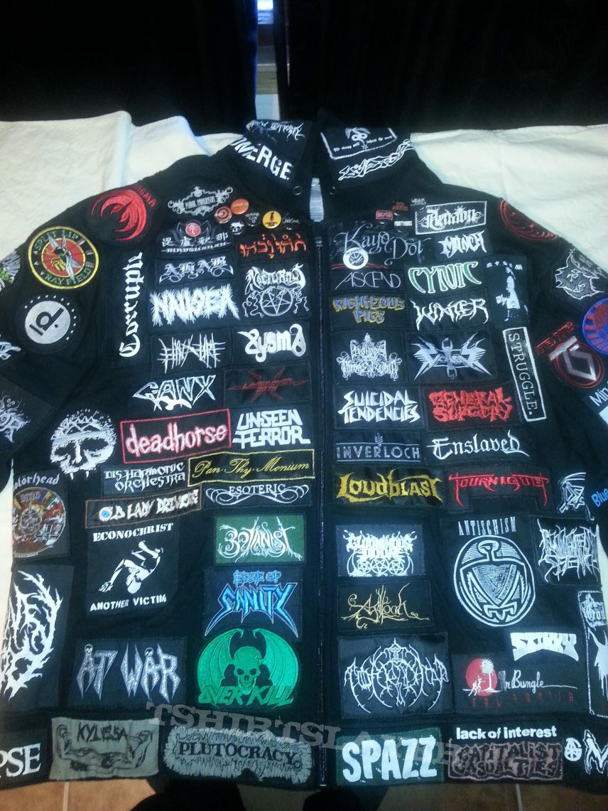 Intronaut Patched-out midlife crisis hoodie