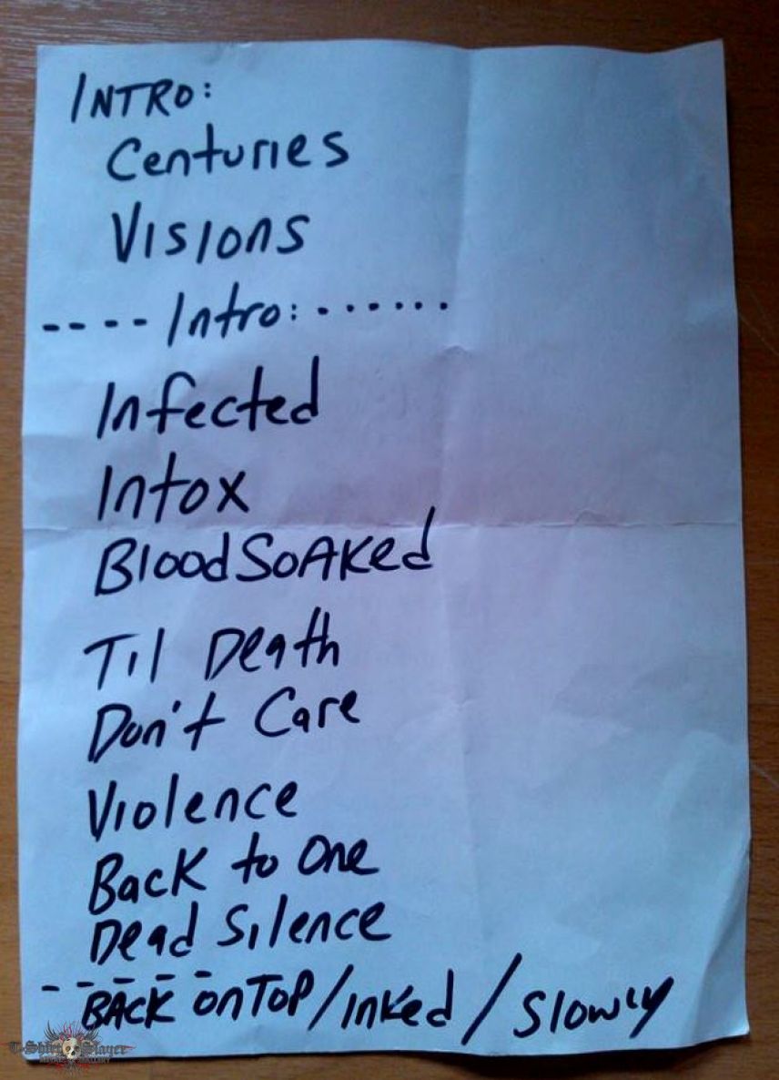 Nominon Setlists from Neurotic Deathfest 2015