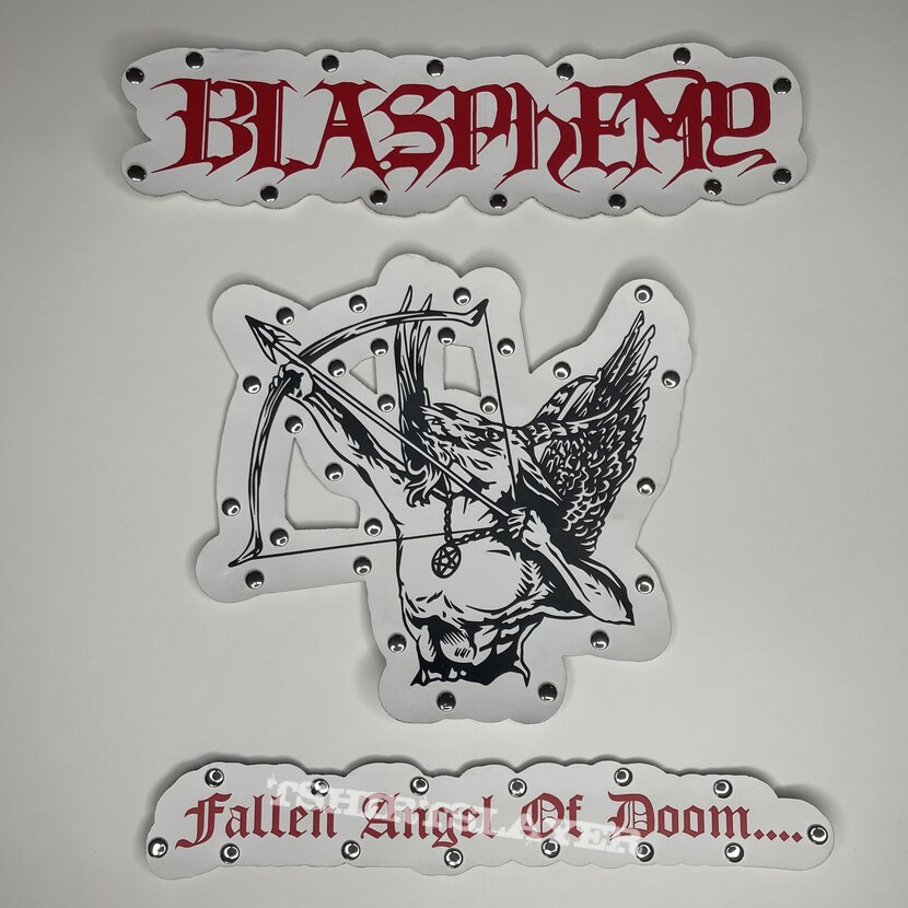 WHITE Blasphemy - Fallen Angel Of Doom Back Patch