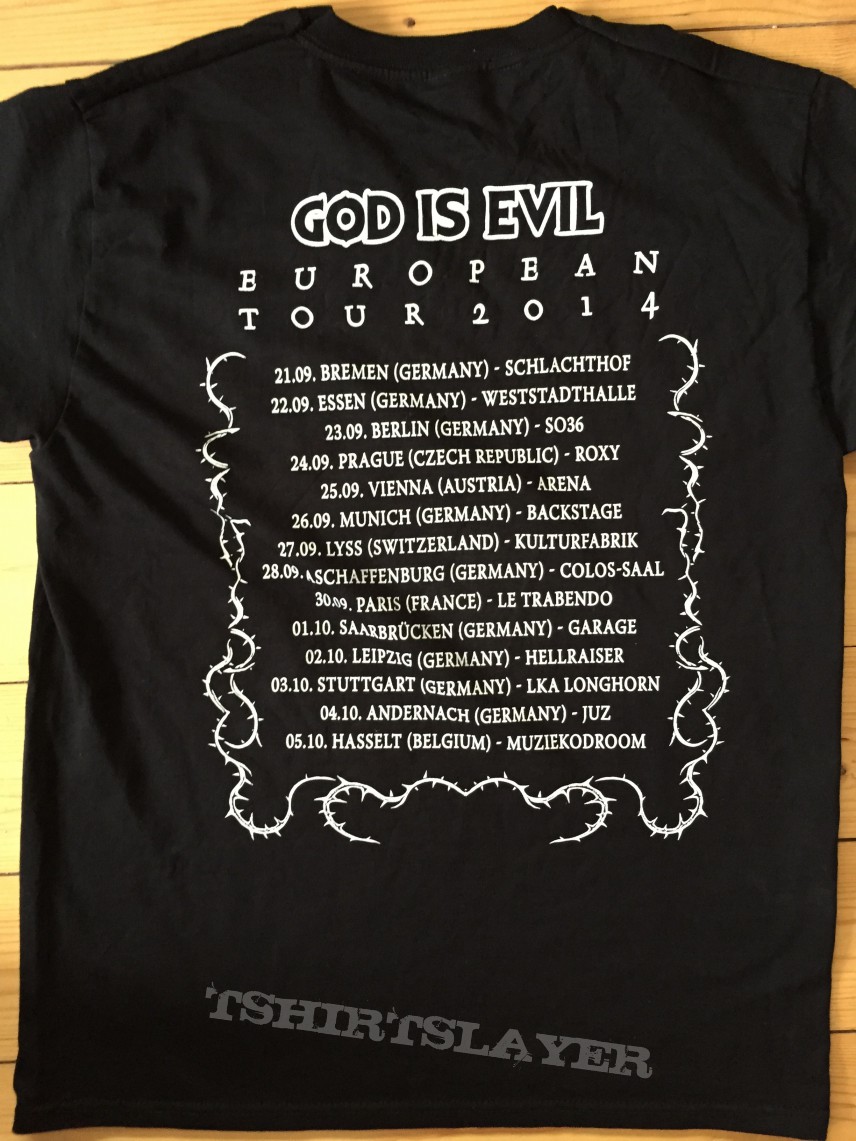 Morgoth God Is Evil Tour Shirt
