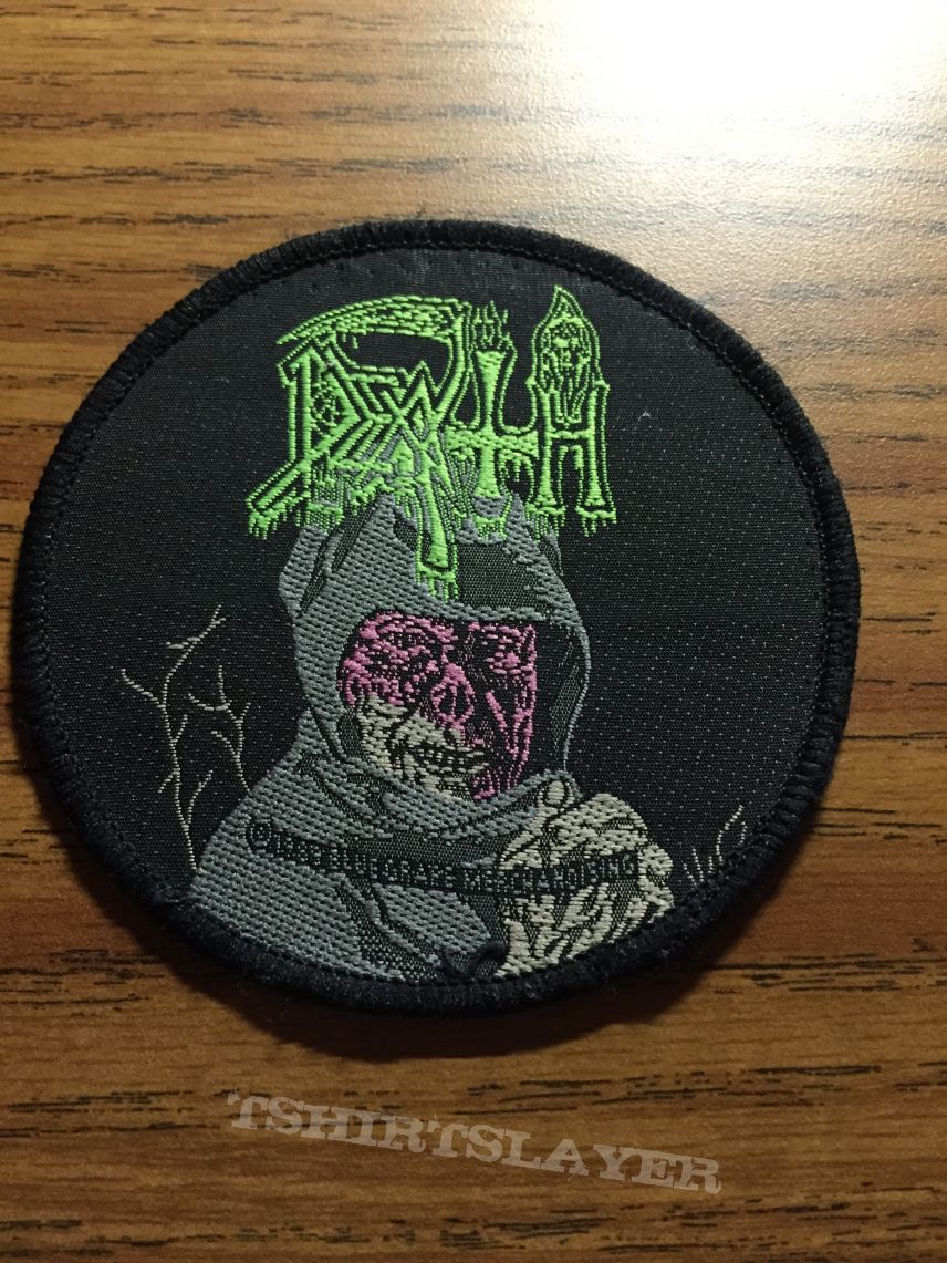 Death - Leprosy Vintage Patch With Pink Face