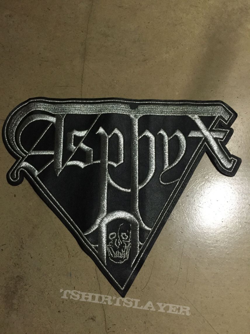 Asphyx Leather Back Patch Made By DWTMH.