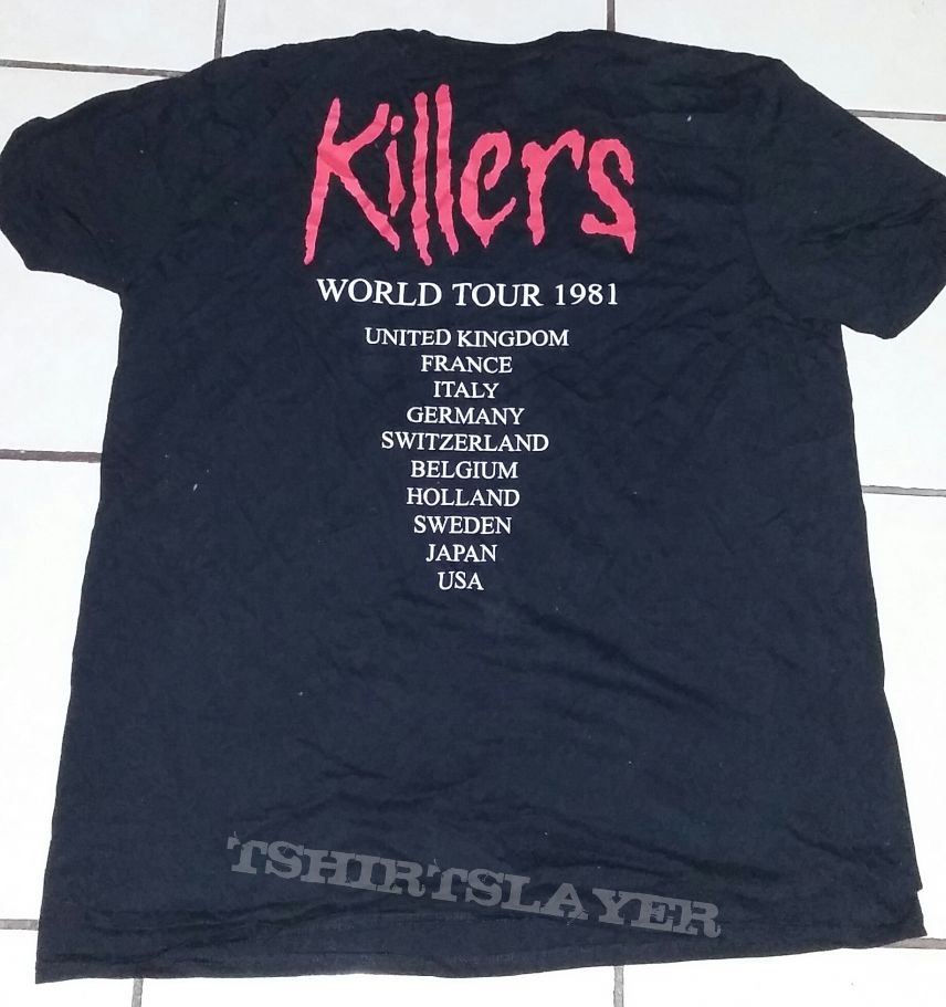 Iron Maiden-Killers World Tour &#039;81 Reprint