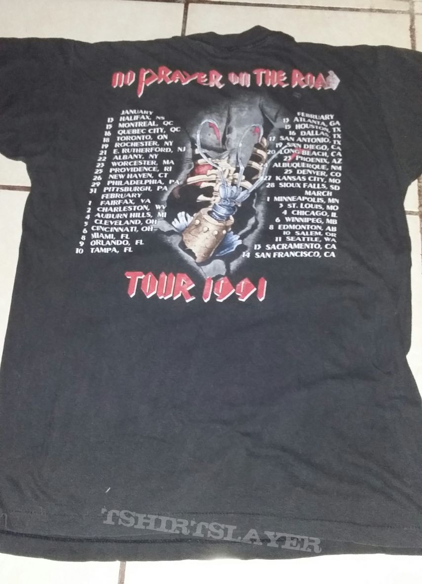 Iron Maiden-No Prayer On The Road/Hooks In You shirt