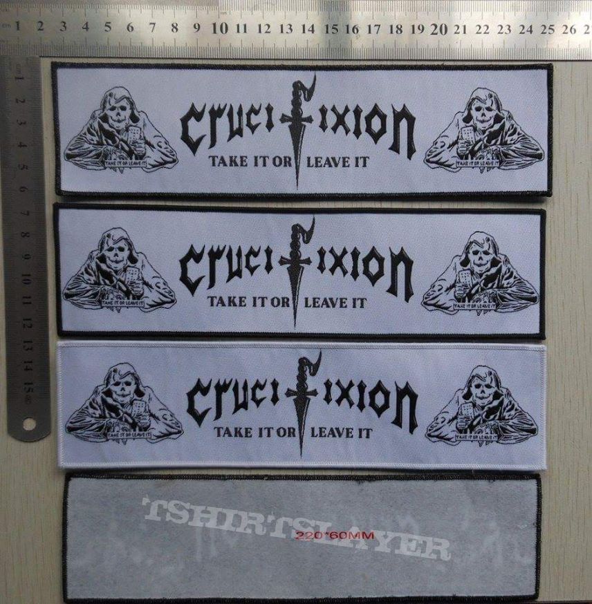 Crucifixion-Take It Or Leave It strip patch + shirt NOW AVAILABLE