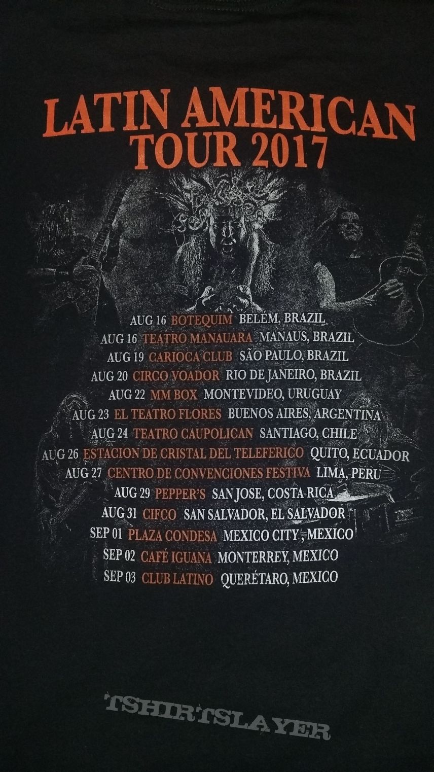 Testament-Brotherhood Of The Snake Latin American Tour 2017 Shirt