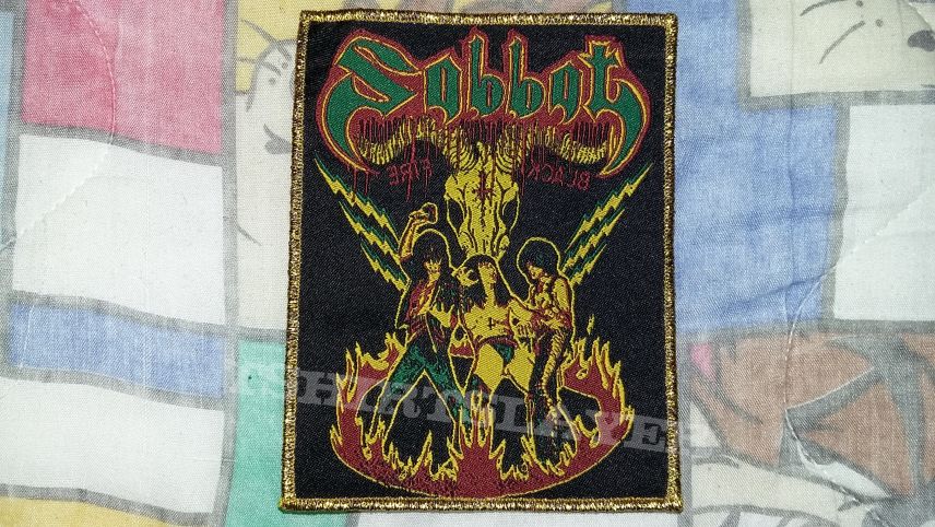 Sabbat (JPN) Sabbbat-Black Fire Woven Patch Sabbat (JPN) Sabbbat-Black Fire Woven Patch