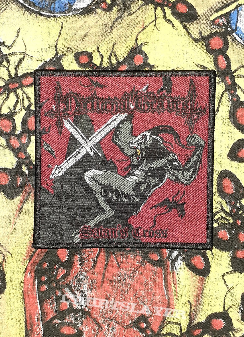 Nocturnal Graves - Satan&#039;s Cross Bootleg Patch