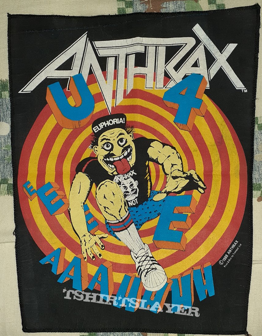 Anthrax - State Of Euphoria 1988 Backpatch