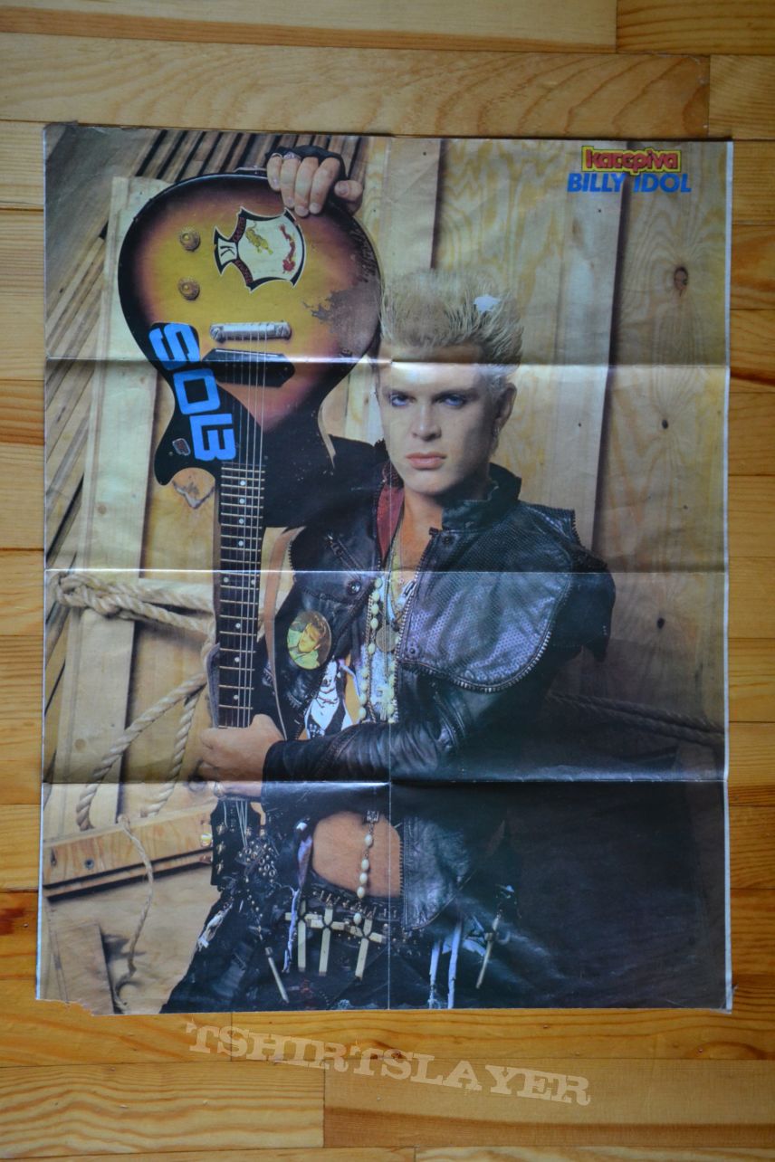 Billy Idol Poster from the 80s