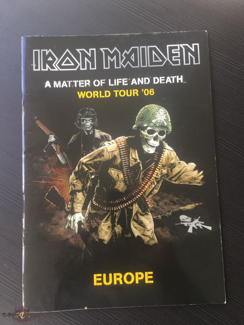 IRON MAIDEN A Matter of Life and Death 2006 World Tour Book 