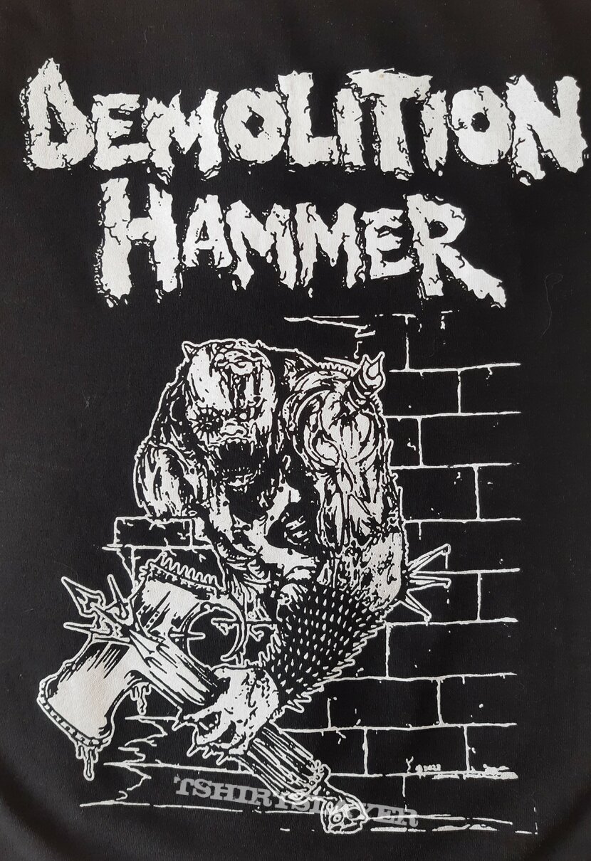 Demolition Hammer, Demolition Hammer - Brutal Skull Attack TShirt or  Longsleeve (sct02's) | TShirtSlayer