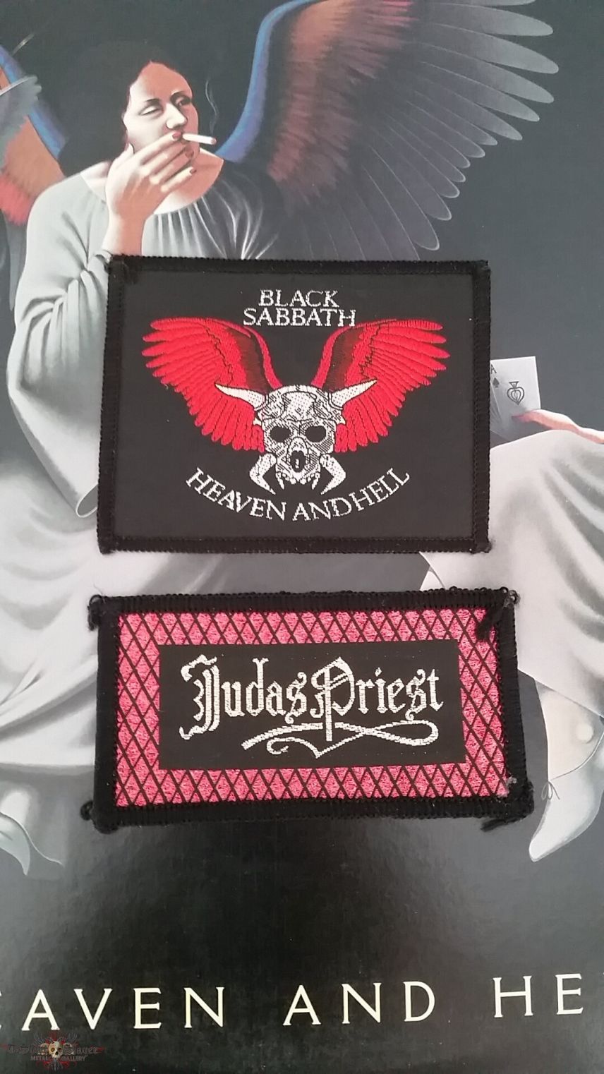 Vintage Black Sabbath Heaven and Hell and Priest patch