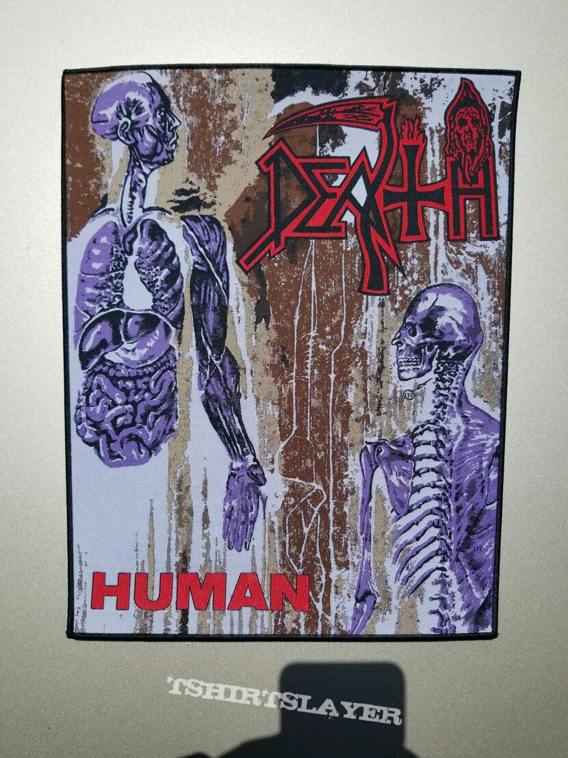 Death Human woven back patch