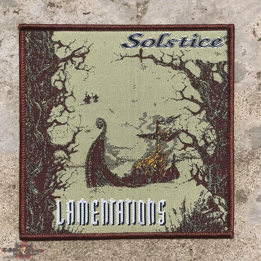 Solstice UK Solstice - Lamentations (UK Epic Doom) 1994 debut fully woven patch 