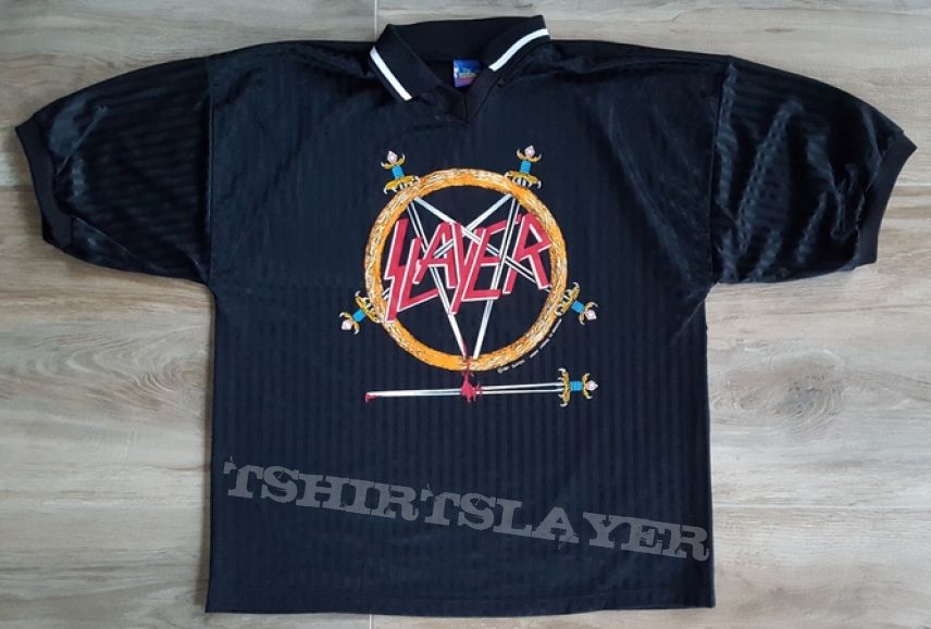 Slayer soccer jersey | TShirtSlayer TShirt and BattleJacket Gallery