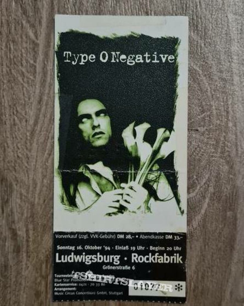 Type O Negative ticket 1994