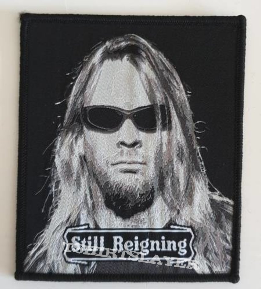 Slayer Jeff Hanneman Still reigning (grey + black border version)