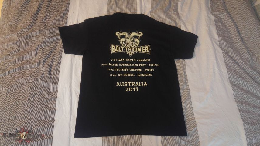 Bolt Thrower - Overtures of War Australian Tour 2015 - Cenotaph t-shirt